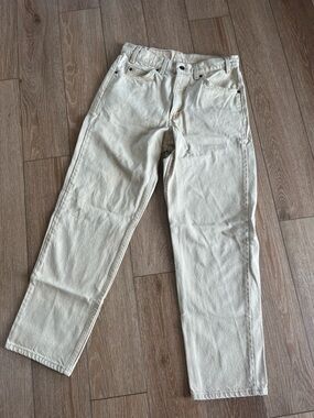 Levi Strauss & Co light tan 550 jeans 100% Cotton Size W32 L30 Made in USA
